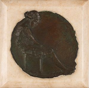 ,Giuseppe Siccardi - Ragazza seduta