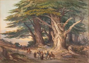 ,Auguste Delacroix - Scena orientale