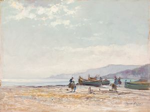 ,Cesare Gheduzzi : La Costa Azzurra  - Asta Arte figurativa tra XIX e XX Secolo - Associazione Nazionale - Case d'Asta italiane