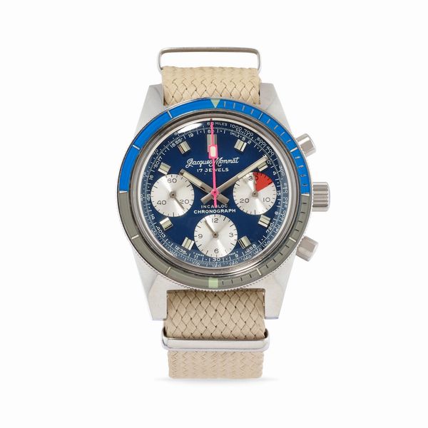 ,Jacques Monnat : cronografo, anni 60  - Asta Orologi - Associazione Nazionale - Case d'Asta italiane