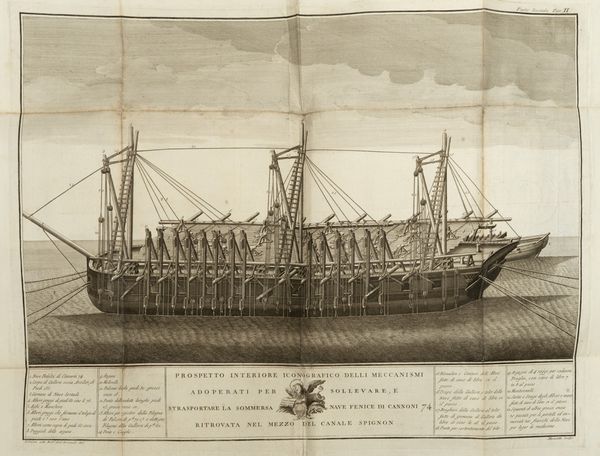 ,Giovanni Zusto : Descrizione istorica dell'estrazione della pubblica nave La Fenice dal Canale Spignon in cui giacque circa tre anni totalmente sommersa  - Asta Libri, Autografi e Stampe - Associazione Nazionale - Case d'Asta italiane