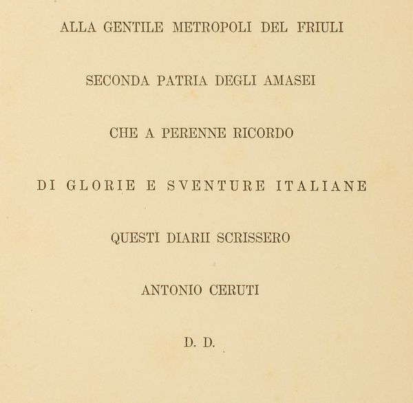 ,Leonardo  Amaseo : Diarii Udinesi dall'anno 1508 al 1541  - Asta Libri, Autografi e Stampe - Associazione Nazionale - Case d'Asta italiane