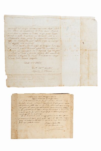 ,Alfonso La Marmora : Lettere atutografe firmate  - Asta Libri, Autografi e Stampe - Associazione Nazionale - Case d'Asta italiane