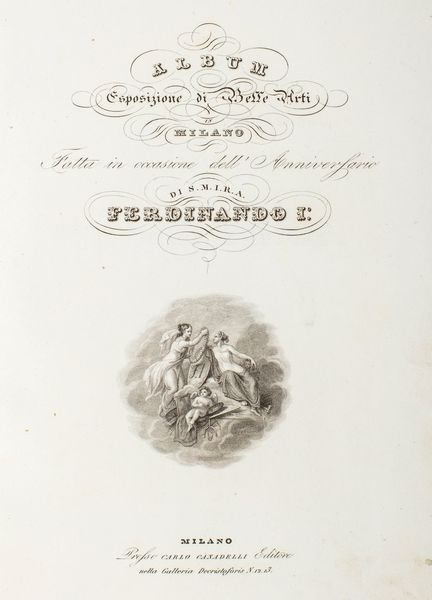 Album dell'Esposizione delle Belle Arti di Milano  - Asta Libri, Autografi e Stampe - Associazione Nazionale - Case d'Asta italiane