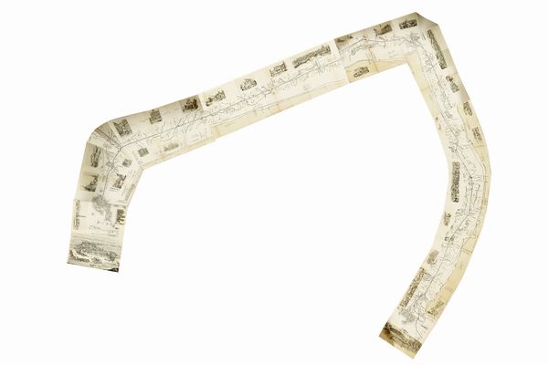 Carta itineraria con cenni illustrativi sulla linea della I. R. Strada ferrata Ferdinandea Lombardo Veneta da Venezia a Milano  - Asta Libri, Autografi e Stampe - Associazione Nazionale - Case d'Asta italiane