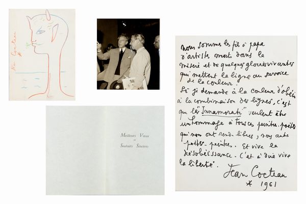 ,Jean Cocteau : Le Mystre Laic  - Asta Libri, Autografi e Stampe - Associazione Nazionale - Case d'Asta italiane