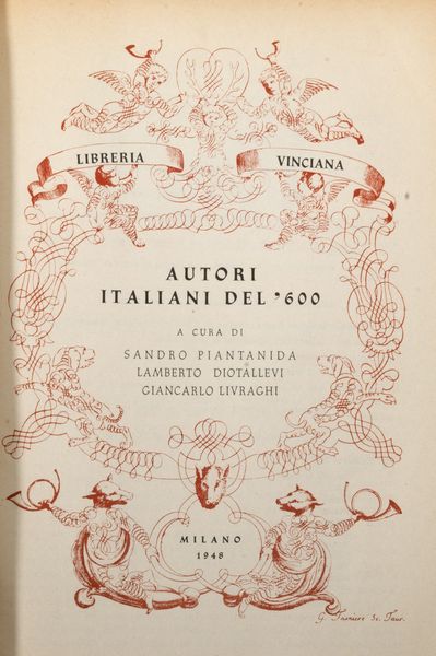,Sandro Piantanida : Autori italiani del Seicento  - Asta Libri, Autografi e Stampe - Associazione Nazionale - Case d'Asta italiane