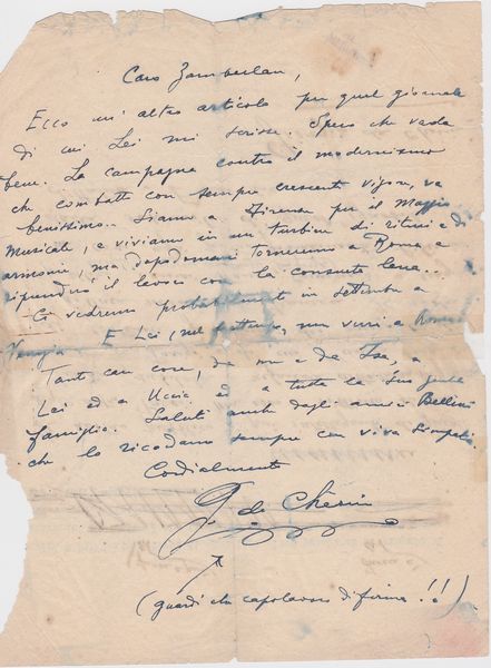 ,GIORGIO DE CHIRICO : Carteggio  - Asta Libri, Autografi e Stampe - Associazione Nazionale - Case d'Asta italiane