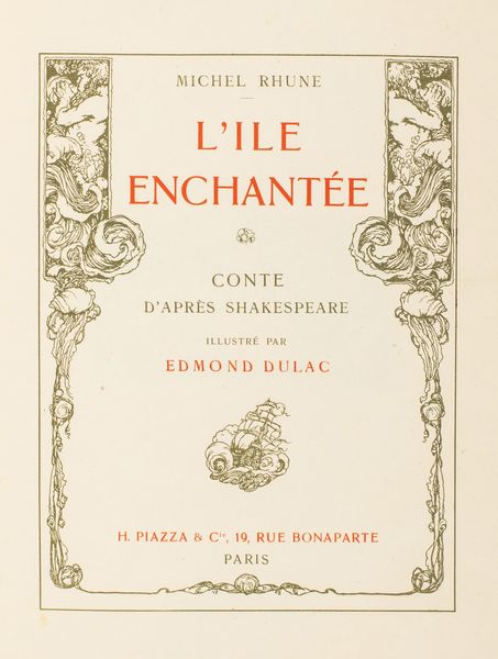 ,Edmund Dulac : L'Ile Enchant�e  - Asta Libri, Autografi e Stampe - Associazione Nazionale - Case d'Asta italiane