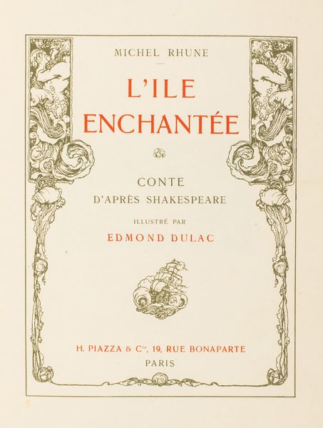 ,Edmund Dulac : L'Ile Enchante  - Asta Libri, Autografi e Stampe - Associazione Nazionale - Case d'Asta italiane