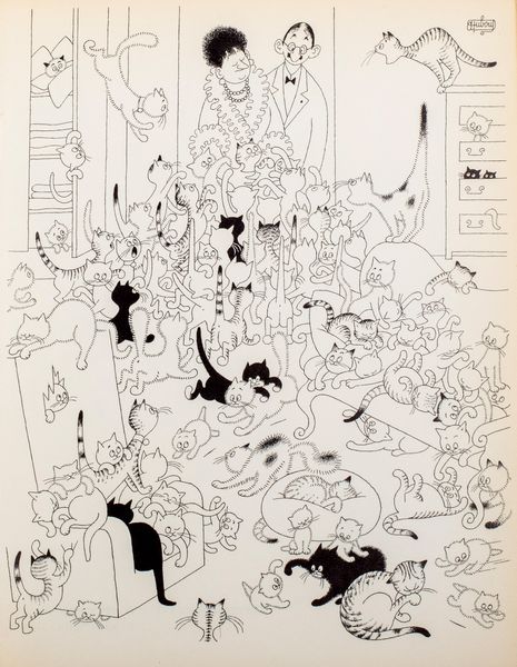 ,Albert Dubout : Entre Chats  - Asta Libri, Autografi e Stampe - Associazione Nazionale - Case d'Asta italiane