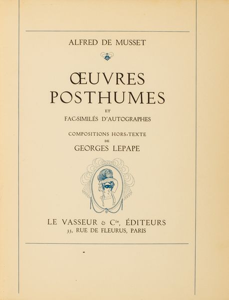 ,Musset, Alfred de : Oeuvres compl�tes illustr�es  - Asta Libri, Autografi e Stampe - Associazione Nazionale - Case d'Asta italiane