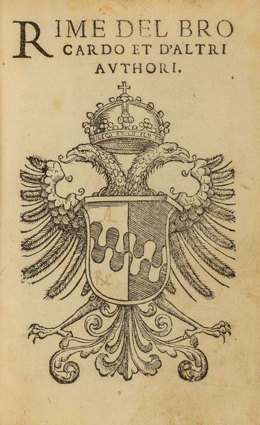 ,Antonio  Brocardo : Rime del Brocardo et d�altri authori  - Asta Libri, Autografi e Stampe - Associazione Nazionale - Case d'Asta italiane