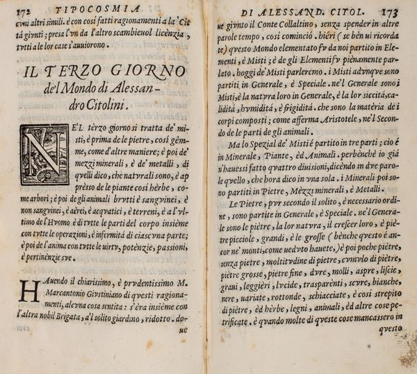 ,Alessandro Citolini : La tipocosmia  - Asta Libri, Autografi e Stampe - Associazione Nazionale - Case d'Asta italiane