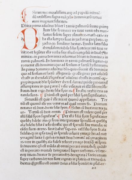 ,de Aquaevilla  : SERMONES DOMINICALES MORALISSIMI  - Asta Libri, Autografi e Stampe - Associazione Nazionale - Case d'Asta italiane