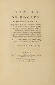 ,Boccaccio, Giovanni : Le Decameron de Jean Bocace  - Asta Libri, Autografi e Stampe - Associazione Nazionale - Case d'Asta italiane
