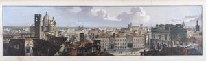 ,Gaetano Gariboldi - Veduta panoramica di Brescia