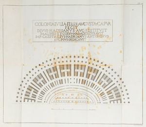 ,Giacomo Rucca : Capua vetere o sia descrizione di tutti i monumenti di Capua antica e particolarmente del suo nobilissimo anfiteatro  - Asta Libri, Autografi e Stampe - Associazione Nazionale - Case d'Asta italiane