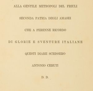 ,Leonardo  Amaseo : Diarii Udinesi dall'anno 1508 al 1541  - Asta Libri, Autografi e Stampe - Associazione Nazionale - Case d'Asta italiane