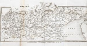 Nuovissima guida del Viaggiatore in Italia. Arricchita da varie carte itinerarie parziali e da 15 piante topografiche delle citt� principali d'Italia  - Asta Libri, Autografi e Stampe - Associazione Nazionale - Case d'Asta italiane