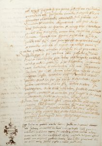 ,San Miniato : Cessione terre  - Asta Libri, Autografi e Stampe - Associazione Nazionale - Case d'Asta italiane