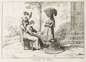 ,Pinelli, Bartolomeo : Nuova raccolta di cinquanta costumi pittoreschi incisi all'acqua forte  - Asta Libri, Autografi e Stampe - Associazione Nazionale - Case d'Asta italiane