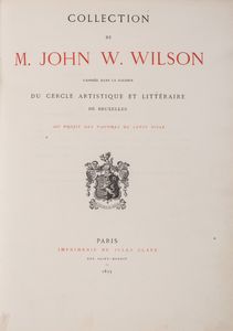 ,John W. Wilson - Collection de M. John W. Wilson expose dans la galerie du cercle aristique et littraire de Bruxelles