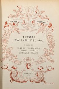 ,Sandro Piantanida - Autori italiani del Seicento