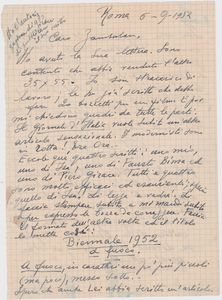 ,GIORGIO DE CHIRICO : Carteggio  - Asta Libri, Autografi e Stampe - Associazione Nazionale - Case d'Asta italiane