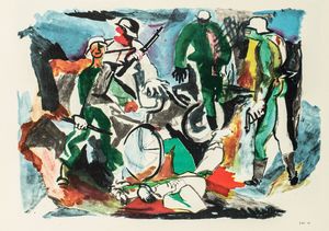 ,RENATO GUTTUSO : Gott mit uns  - Asta Libri, Autografi e Stampe - Associazione Nazionale - Case d'Asta italiane