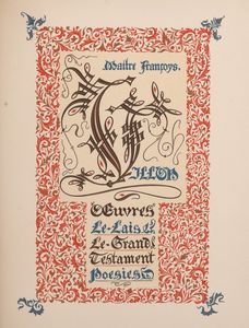 ,Villon, François - Oeuvres