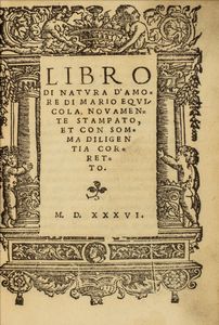 ,Mario Equicola - Libro di natura d'amore ... nuovamente stampato, et con somma diligentia corretto.