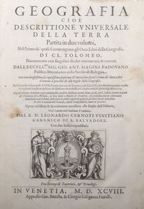 ,Tolomeo, Claudio - Geografia cioe descrittione universale della terra partita in due volumi