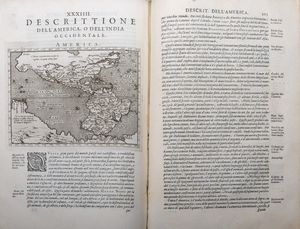 ,Tolomeo, Claudio : Geografia cioe descrittione universale della terra partita in due volumi  - Asta Libri, Autografi e Stampe - Associazione Nazionale - Case d'Asta italiane