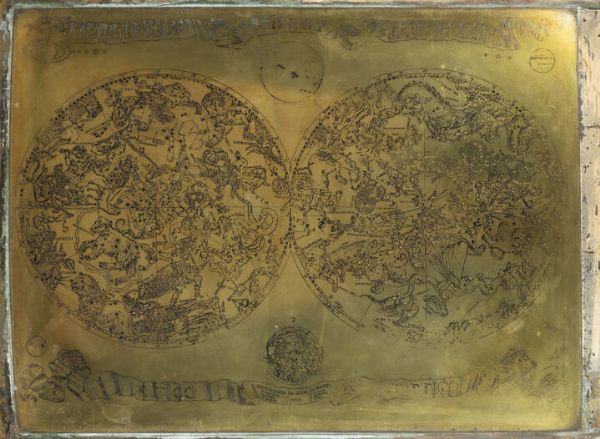 DE ROSSI GIOVANNI GIACOMO 1627 - 1691 Roma : Planisfero del globo celeste  Roma 1689  - Asta Asta 203 Dipinti - Associazione Nazionale - Case d'Asta italiane