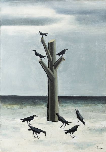 PIETRO MORANDO Alessandria 1892 - 1980 : Essi mangiano  - Asta Asta 203 Dipinti - Associazione Nazionale - Case d'Asta italiane