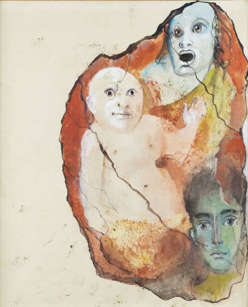 LEONOR FINI Buenos Aires (Argentina) 1908 - 1996 Parigi (Francia) : Illustration for Satiricon 1970  - Asta Asta 203 Dipinti - Associazione Nazionale - Case d'Asta italiane
