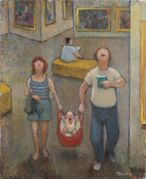 GIUSEPPE NOVELLO Codogno 1897- 1988 : Puerizia del critico 1984  - Asta Asta 203 Dipinti - Associazione Nazionale - Case d'Asta italiane