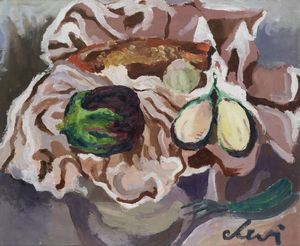 CARLO LEVI Torino 1902 - 1975 Roma - Natura morta 27/7/1933