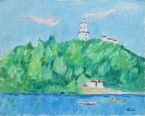 ENRICO PAULUCCI Genova 1901 - 1999 Torino - Il Po a Torino 1984