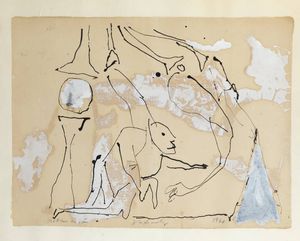 PIERRE ALECHINSKY Schaerbeek (Belgio) 1927 - Metteur en scne 1960