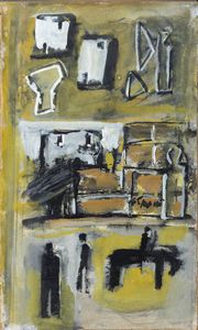 MARIO SIRONI Sassari (SS) 1885 - 1961 Milano - Composizione 1955 ca