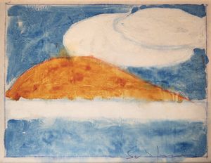 MARIO SCHIFANO Libia 1934 - 1998 Roma - Paesaggio anemico 1973/74