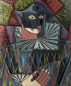 PIPPO ORIANI Torino 1909 - 1972 Roma - L'arlecchino 1961/63