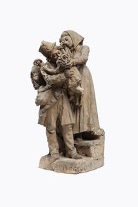 PIETRO COSTA Celle Ligure (SV) 1849 - 1901 - Partenza del soldato Roma 1872