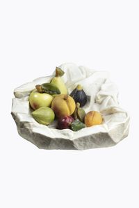 ENZO SCIAVOLINO Valledolmo (Pa) 1937 - Cesta di frutta 1992