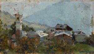 ANDREA TAVERNIER Torino 1858 - 1932 Grottaferrata (RM) - Borgata Polpresa (Vi) 1886