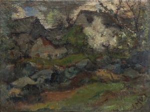 ITALO MUS Chatillon (AO) 1892 - 1967 St.Vincent (AO) - Primavera a Grunn 1934