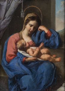 PITTORE ANONIMO DEL XVII SECOLO - Madonna con Bambino