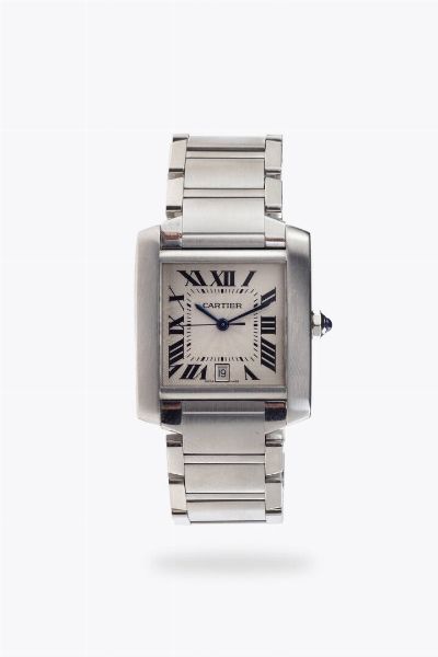 CARTIER : Mod. Tank Francaise  ref.2302  - Asta Asta 204 Orologi - Associazione Nazionale - Case d'Asta italiane